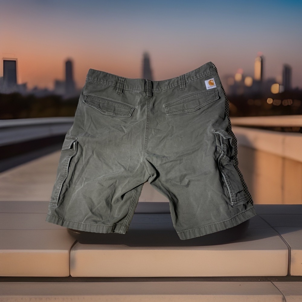Carhartt Men's Olive Green Cargo Shorts